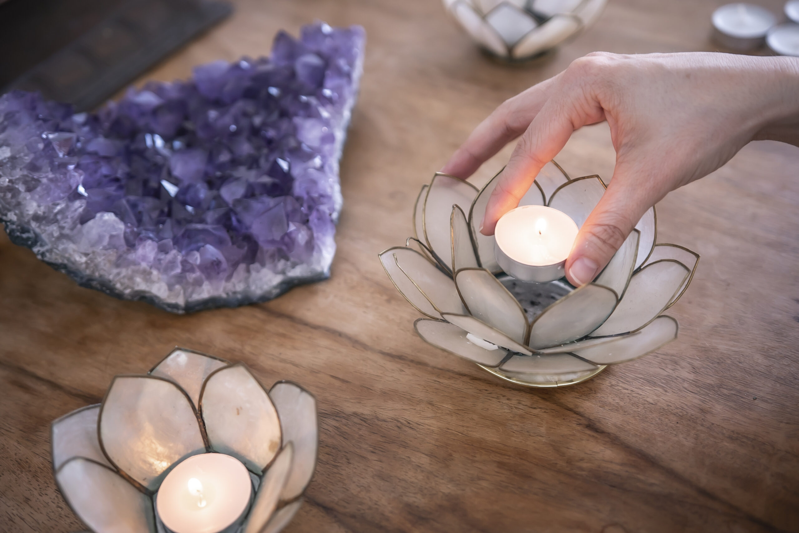 Ceremonial candle lighting